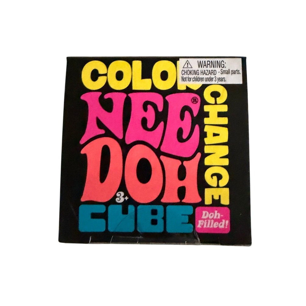 NeeDoh Blue Color Change Cube Squishy Stress Toy New Schylling